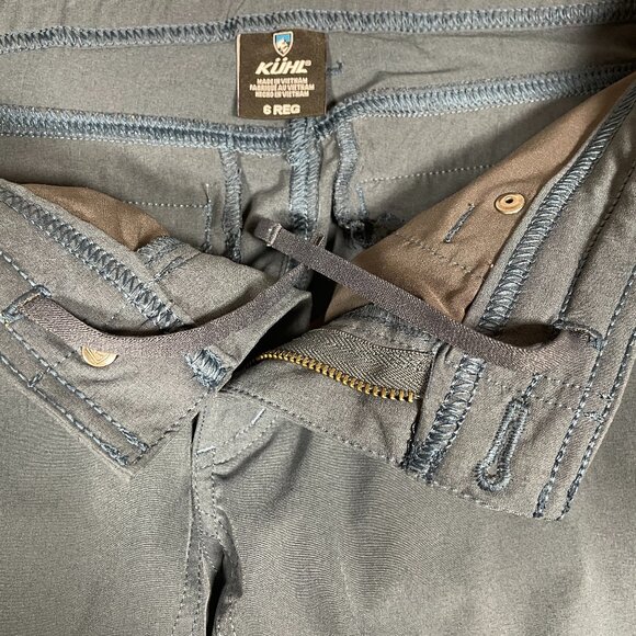 KUHL Women's FreeFlex Roll-Up Pants Blue Rainstorm, Size 6 - Picture 4 of 11